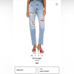 Levi 501 Straight Jeans - W27 L30